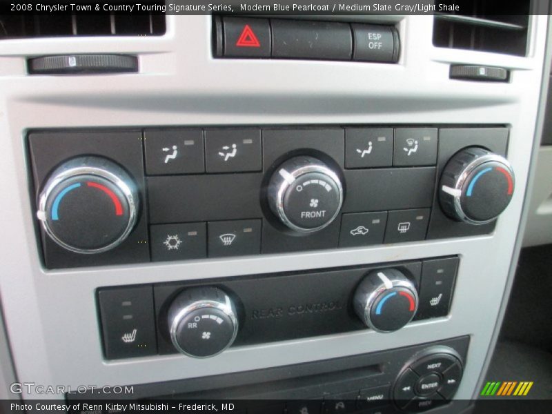 Modern Blue Pearlcoat / Medium Slate Gray/Light Shale 2008 Chrysler Town & Country Touring Signature Series