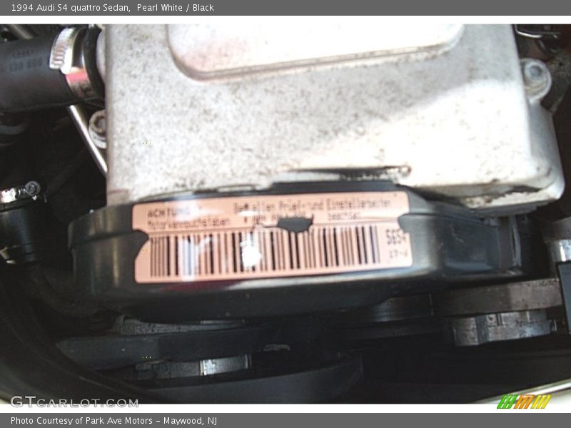  1994 S4 quattro Sedan Engine - 2.2 Liter Turbocharged DOHC 20-Valve 5 Cylinder