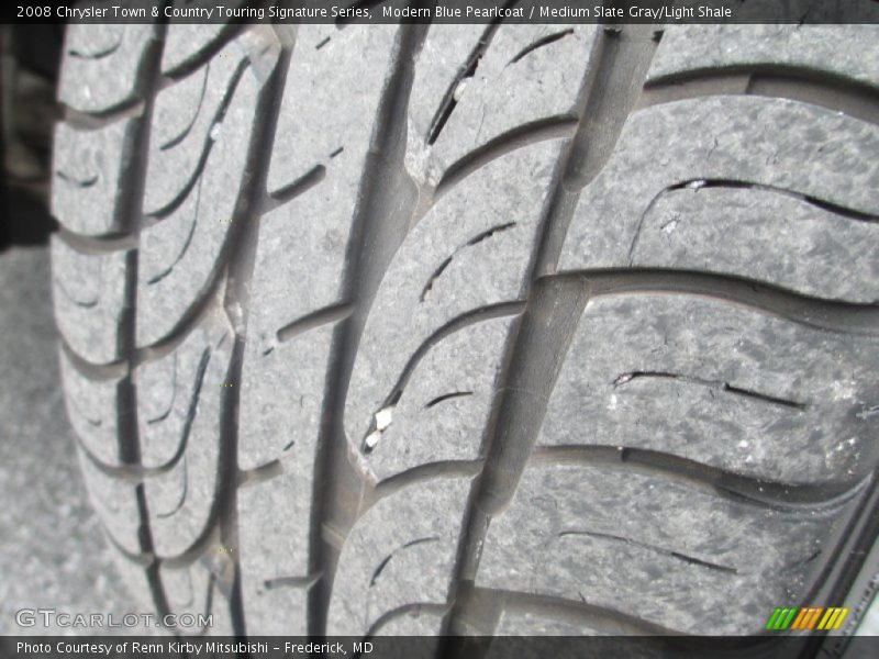 Modern Blue Pearlcoat / Medium Slate Gray/Light Shale 2008 Chrysler Town & Country Touring Signature Series