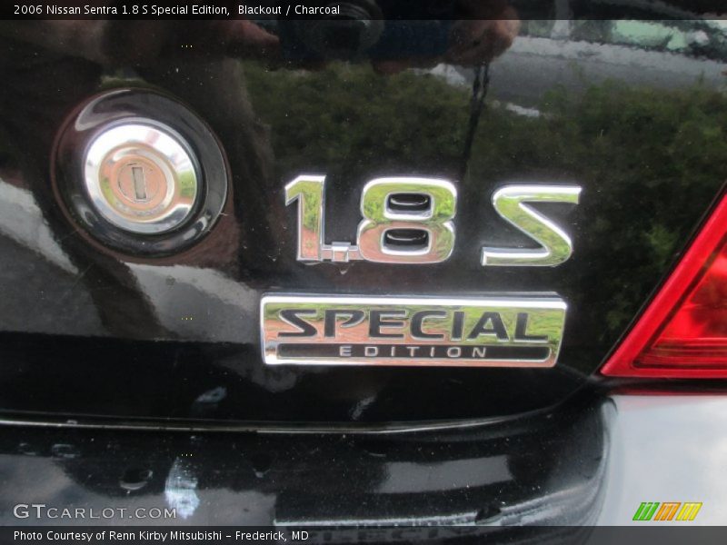 Blackout / Charcoal 2006 Nissan Sentra 1.8 S Special Edition