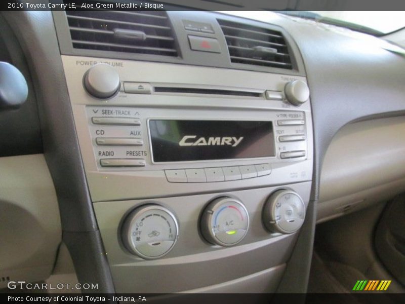 Aloe Green Metallic / Bisque 2010 Toyota Camry LE