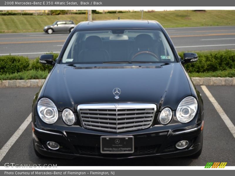 Black / Black 2008 Mercedes-Benz E 350 4Matic Sedan