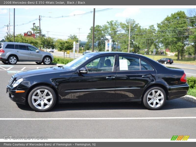 Black / Black 2008 Mercedes-Benz E 350 4Matic Sedan