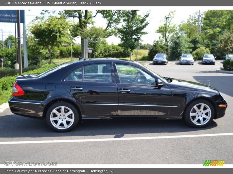 Black / Black 2008 Mercedes-Benz E 350 4Matic Sedan
