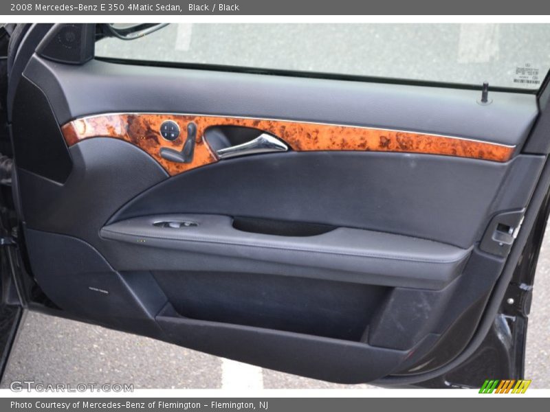 Black / Black 2008 Mercedes-Benz E 350 4Matic Sedan
