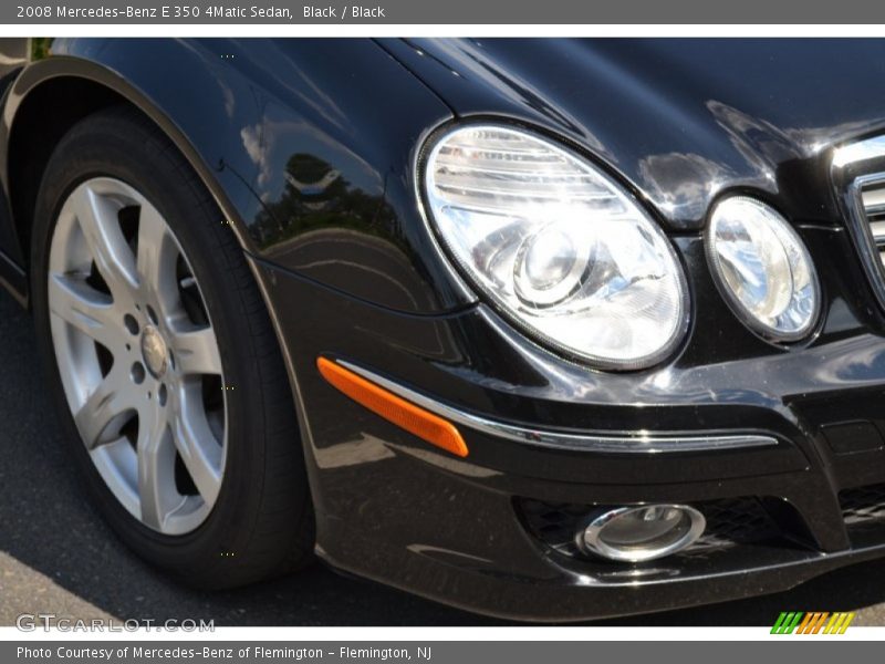 Black / Black 2008 Mercedes-Benz E 350 4Matic Sedan