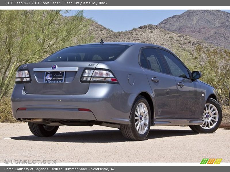 Titan Gray Metallic / Black 2010 Saab 9-3 2.0T Sport Sedan