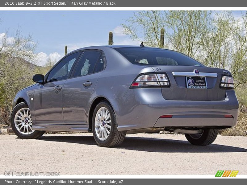 Titan Gray Metallic / Black 2010 Saab 9-3 2.0T Sport Sedan