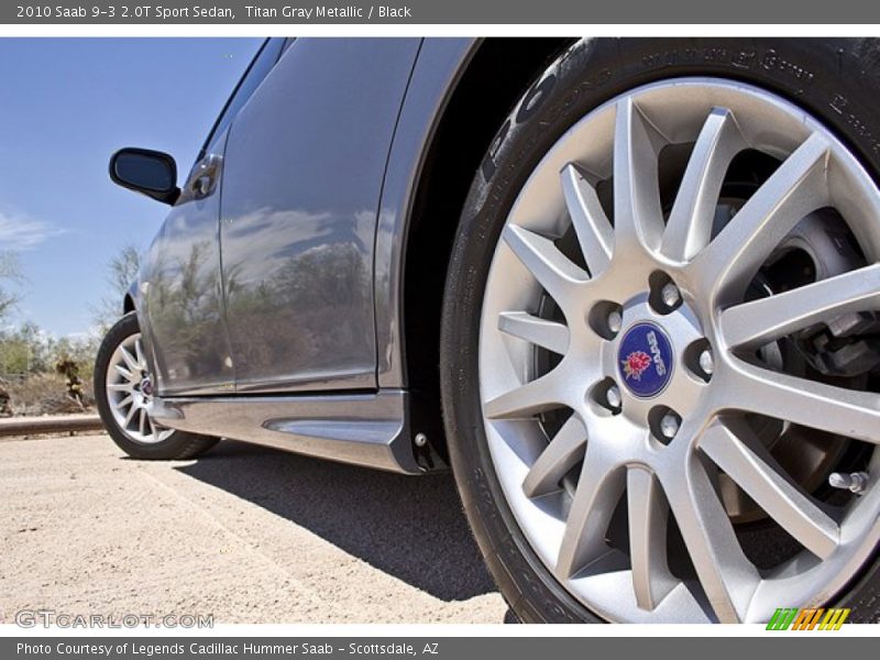 Titan Gray Metallic / Black 2010 Saab 9-3 2.0T Sport Sedan