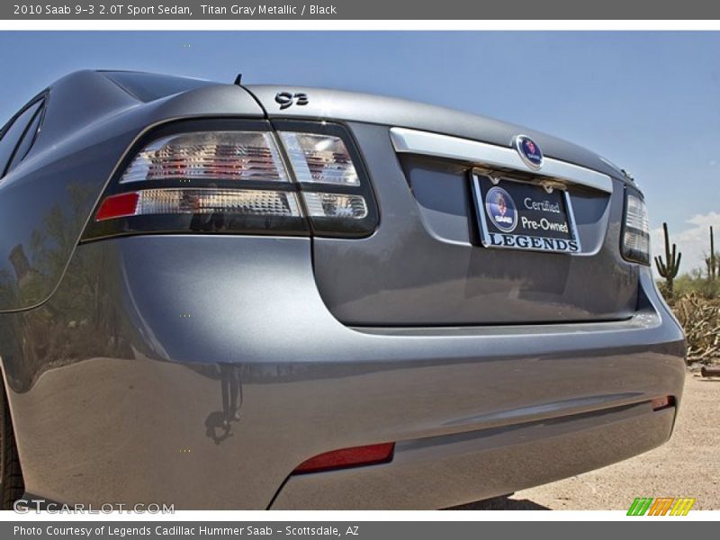 Titan Gray Metallic / Black 2010 Saab 9-3 2.0T Sport Sedan