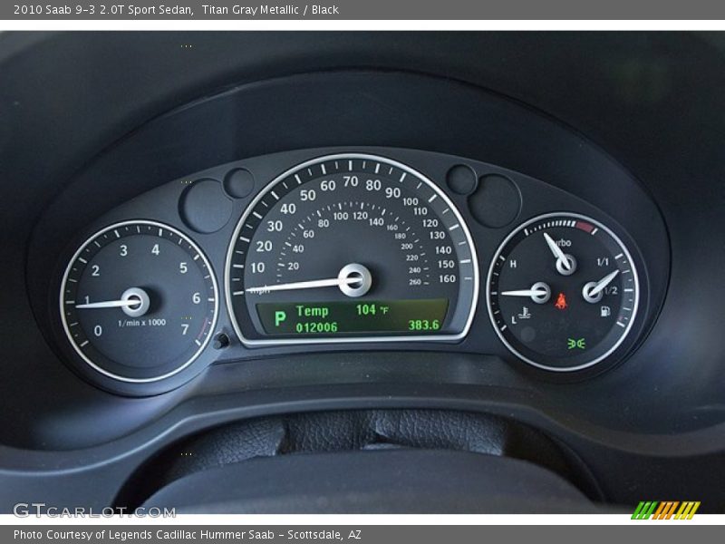  2010 9-3 2.0T Sport Sedan 2.0T Sport Sedan Gauges