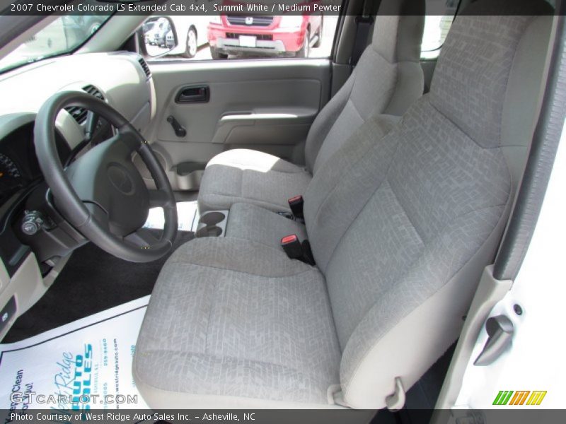 Summit White / Medium Pewter 2007 Chevrolet Colorado LS Extended Cab 4x4