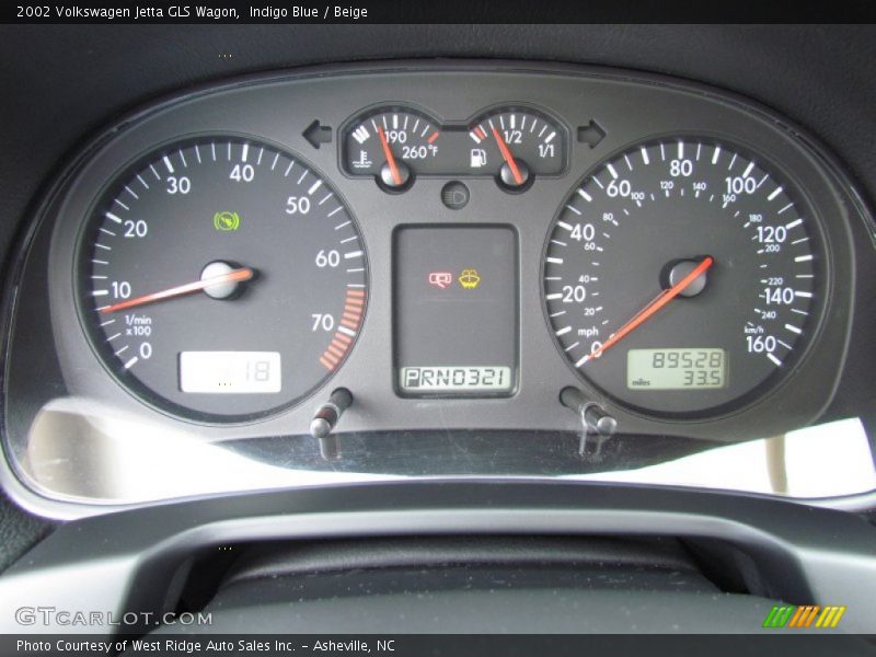  2002 Jetta GLS Wagon GLS Wagon Gauges