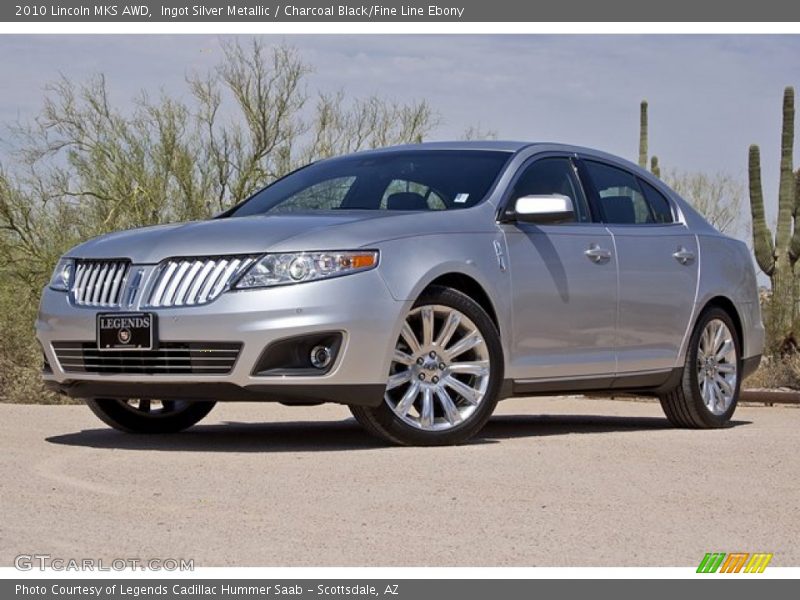 Ingot Silver Metallic / Charcoal Black/Fine Line Ebony 2010 Lincoln MKS AWD