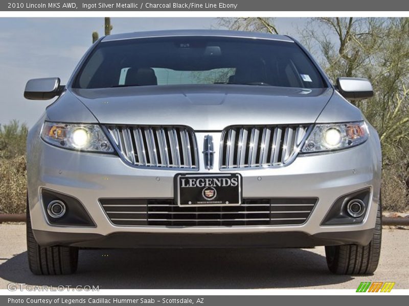 Ingot Silver Metallic / Charcoal Black/Fine Line Ebony 2010 Lincoln MKS AWD
