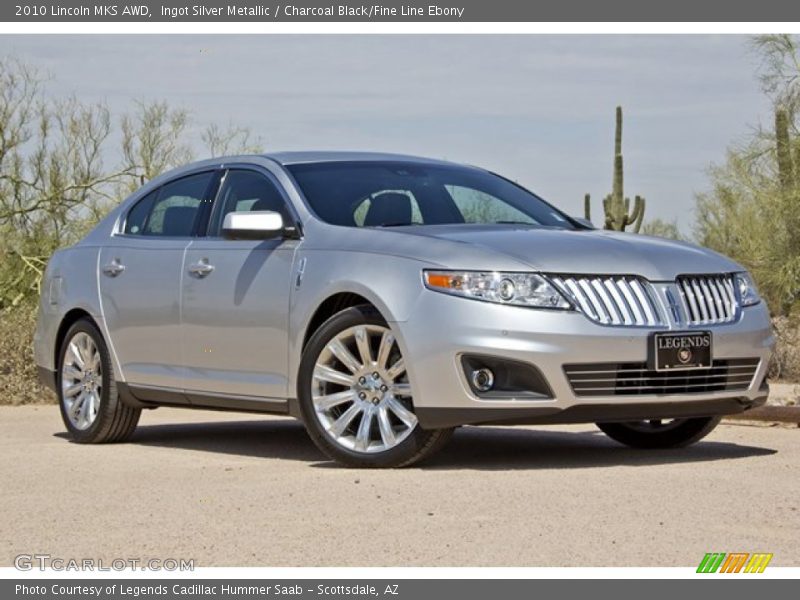 Ingot Silver Metallic / Charcoal Black/Fine Line Ebony 2010 Lincoln MKS AWD