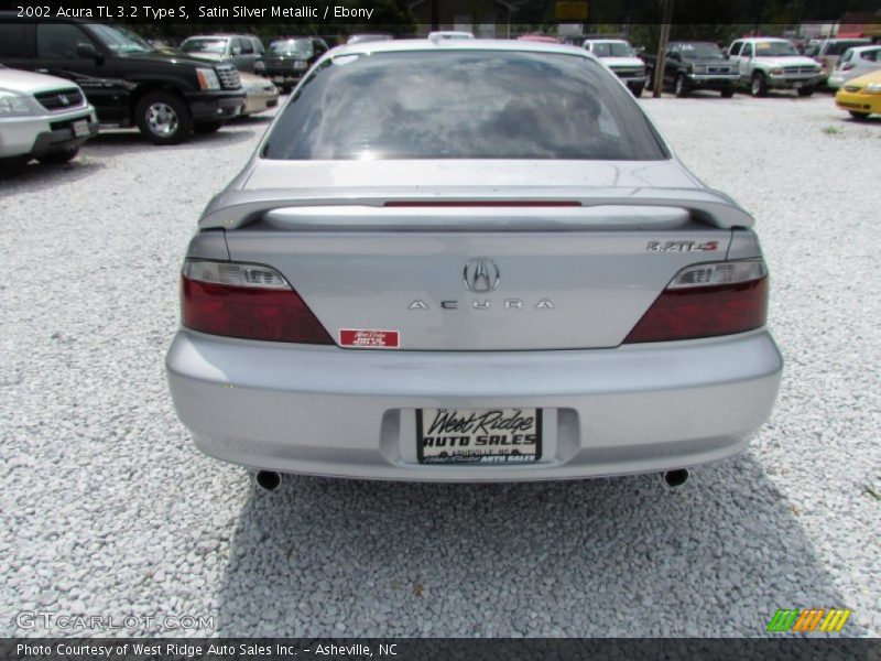Satin Silver Metallic / Ebony 2002 Acura TL 3.2 Type S