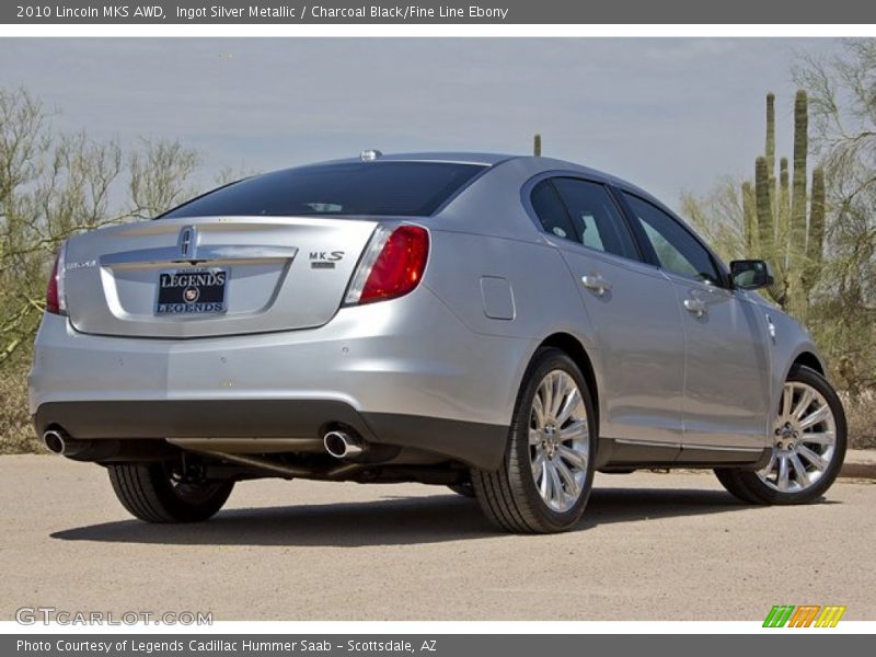 Ingot Silver Metallic / Charcoal Black/Fine Line Ebony 2010 Lincoln MKS AWD