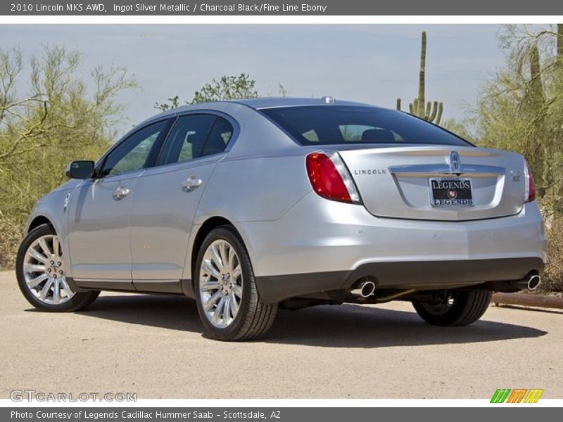Ingot Silver Metallic / Charcoal Black/Fine Line Ebony 2010 Lincoln MKS AWD