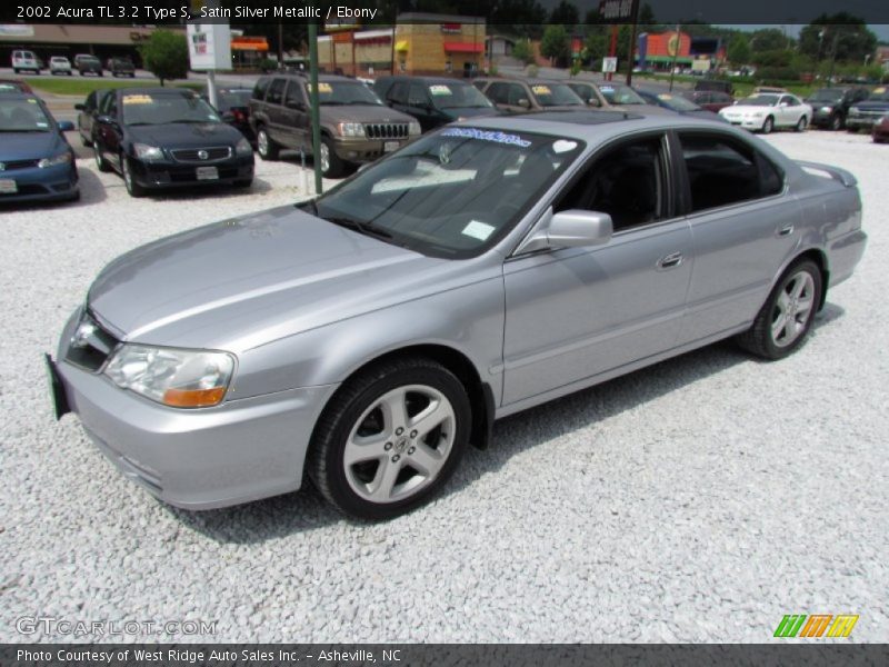 Satin Silver Metallic / Ebony 2002 Acura TL 3.2 Type S