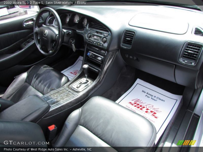 Satin Silver Metallic / Ebony 2002 Acura TL 3.2 Type S