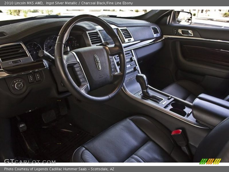 Charcoal Black/Fine Line Ebony Interior - 2010 MKS AWD 