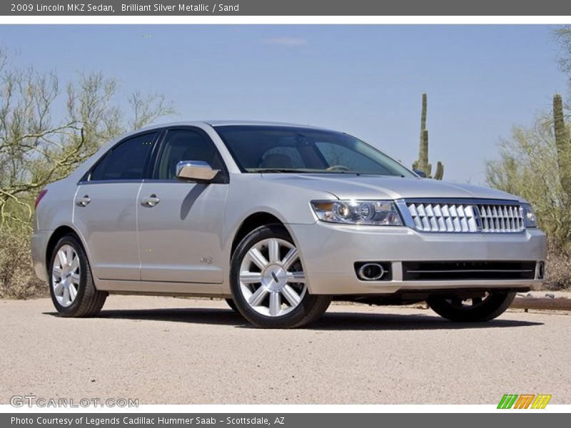 Brilliant Silver Metallic / Sand 2009 Lincoln MKZ Sedan