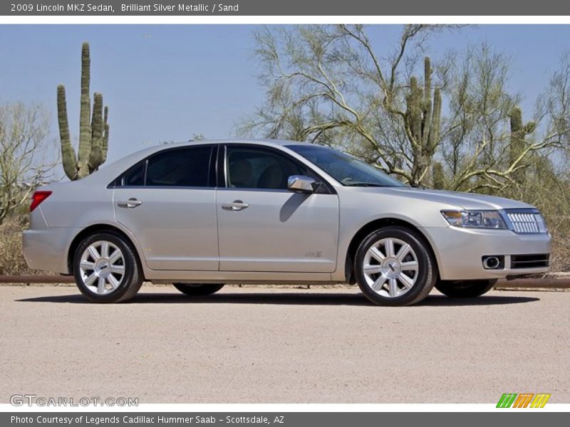 Brilliant Silver Metallic / Sand 2009 Lincoln MKZ Sedan