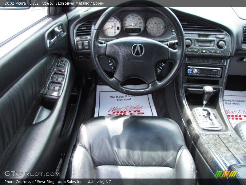 Satin Silver Metallic / Ebony 2002 Acura TL 3.2 Type S