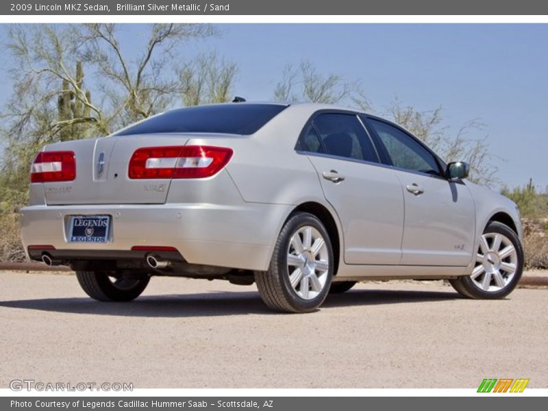 Brilliant Silver Metallic / Sand 2009 Lincoln MKZ Sedan