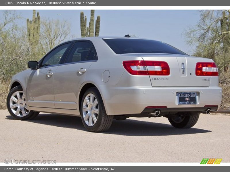 Brilliant Silver Metallic / Sand 2009 Lincoln MKZ Sedan