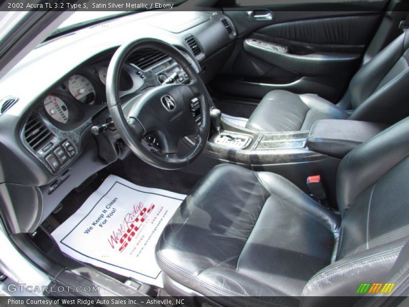 Satin Silver Metallic / Ebony 2002 Acura TL 3.2 Type S