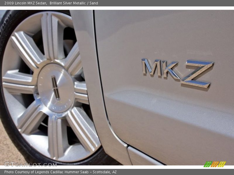 Brilliant Silver Metallic / Sand 2009 Lincoln MKZ Sedan