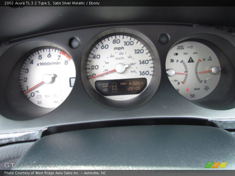 Satin Silver Metallic / Ebony 2002 Acura TL 3.2 Type S