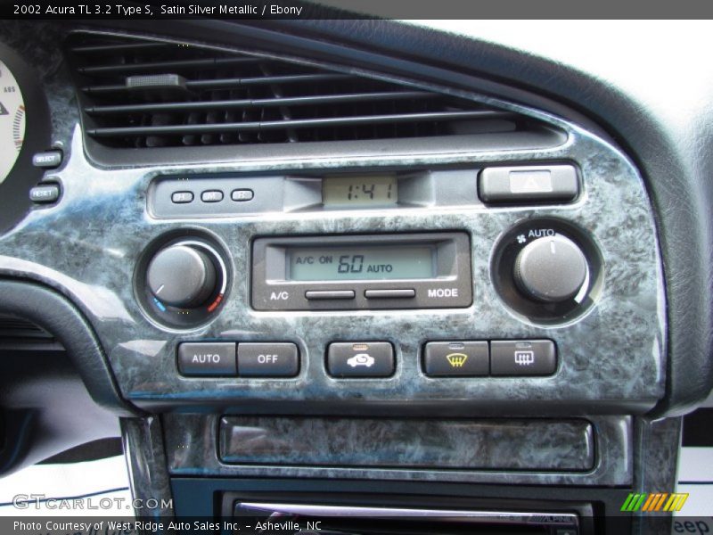 Satin Silver Metallic / Ebony 2002 Acura TL 3.2 Type S