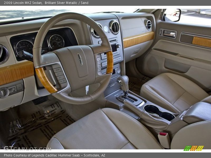Brilliant Silver Metallic / Sand 2009 Lincoln MKZ Sedan