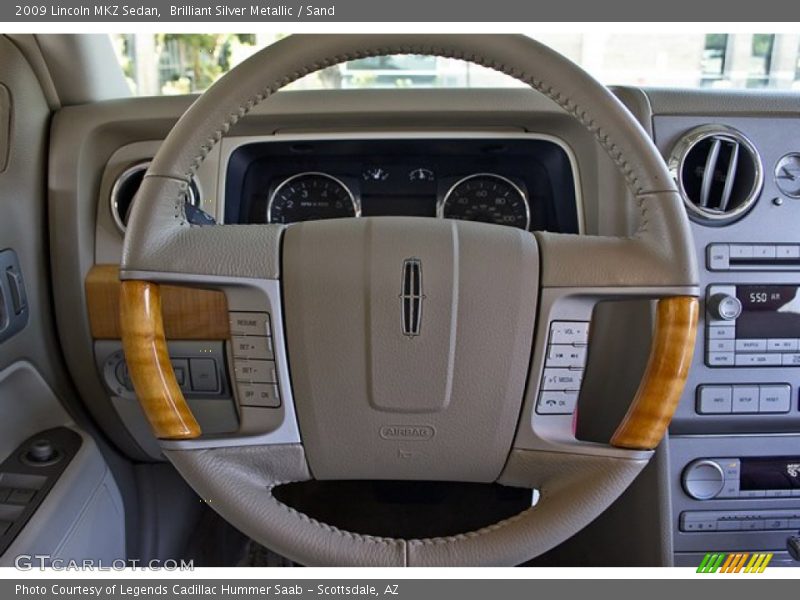 Brilliant Silver Metallic / Sand 2009 Lincoln MKZ Sedan