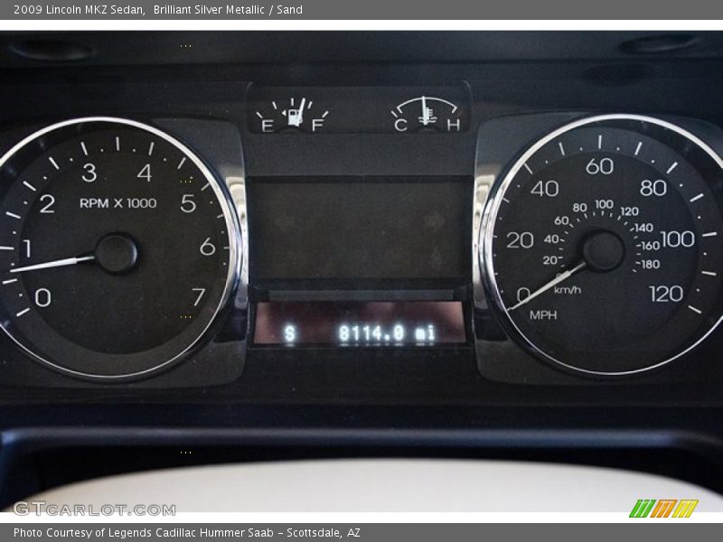 Brilliant Silver Metallic / Sand 2009 Lincoln MKZ Sedan
