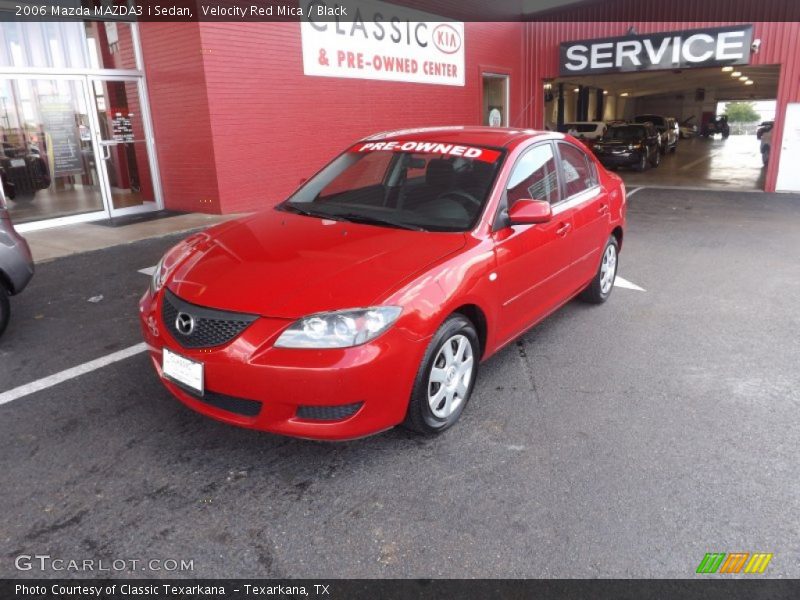 Velocity Red Mica / Black 2006 Mazda MAZDA3 i Sedan