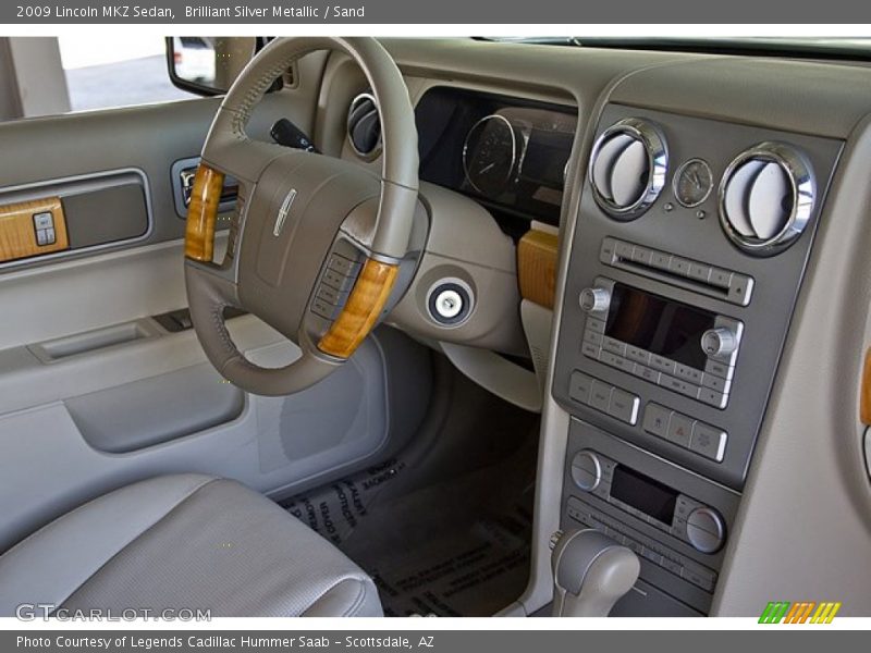Brilliant Silver Metallic / Sand 2009 Lincoln MKZ Sedan