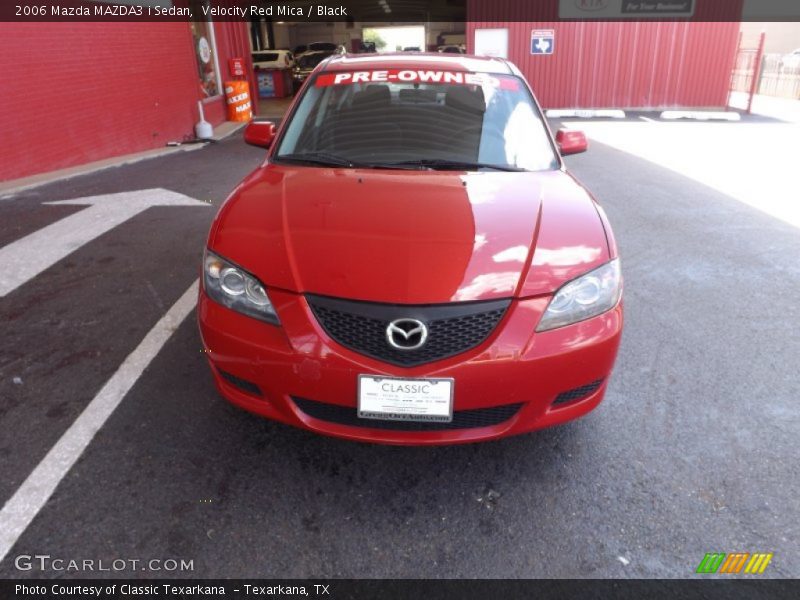 Velocity Red Mica / Black 2006 Mazda MAZDA3 i Sedan