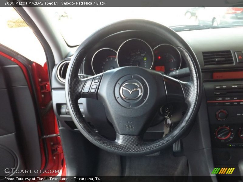 Velocity Red Mica / Black 2006 Mazda MAZDA3 i Sedan