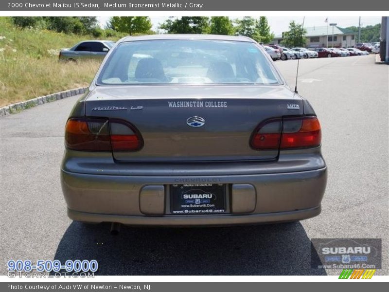 Medium Bronzemist Metallic / Gray 2000 Chevrolet Malibu LS Sedan