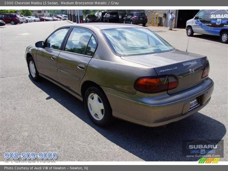 Medium Bronzemist Metallic / Gray 2000 Chevrolet Malibu LS Sedan