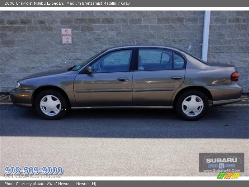 Medium Bronzemist Metallic / Gray 2000 Chevrolet Malibu LS Sedan