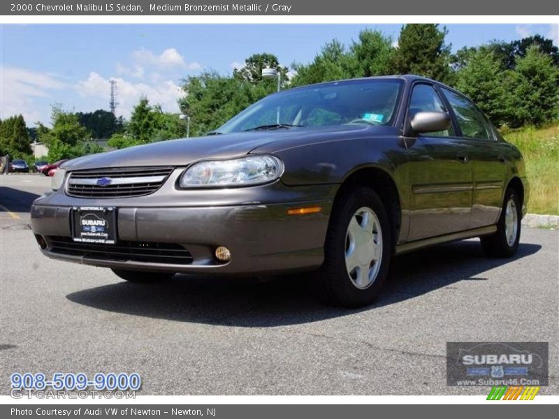 Medium Bronzemist Metallic / Gray 2000 Chevrolet Malibu LS Sedan