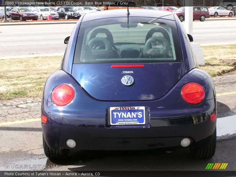 Batik Blue Metallic / Grey 2000 Volkswagen New Beetle GLS TDI Coupe