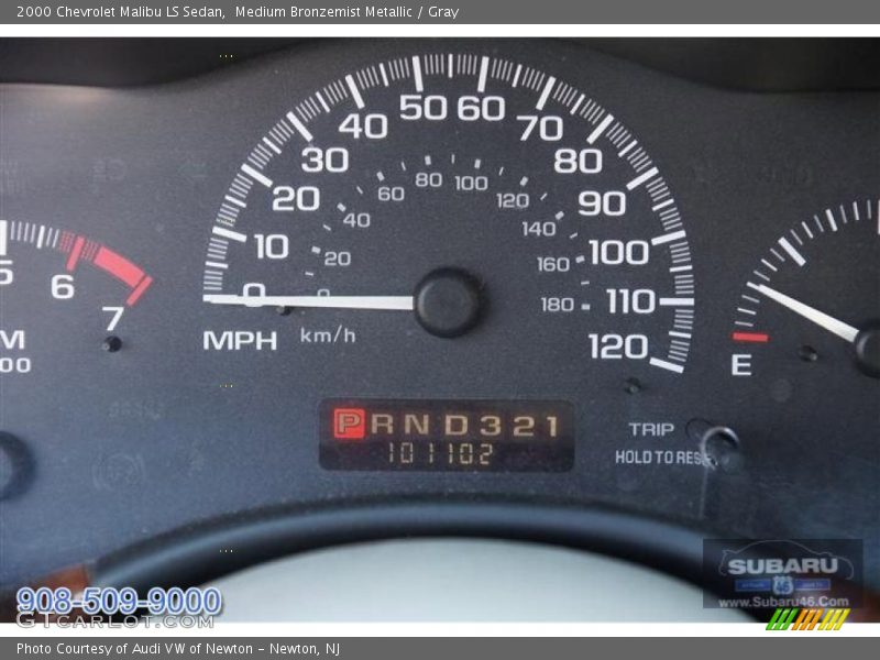 Medium Bronzemist Metallic / Gray 2000 Chevrolet Malibu LS Sedan