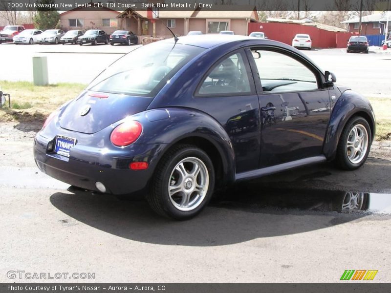 Batik Blue Metallic / Grey 2000 Volkswagen New Beetle GLS TDI Coupe