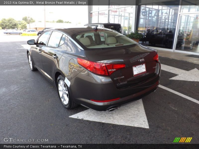 Metal Bronze Pearl Metallic / Beige 2013 Kia Optima EX